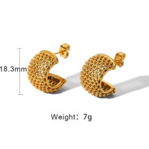 SS Gold-Plating Earring - KE103607-WGJD