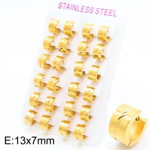 SS Gold-Plating Earring - KE103809-XY