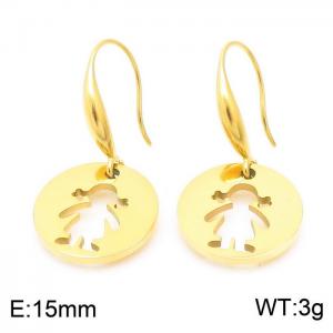 SS Gold-Plating Earring - KE103832-Z