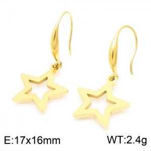 SS Gold-Plating Earring - KE103838-Z