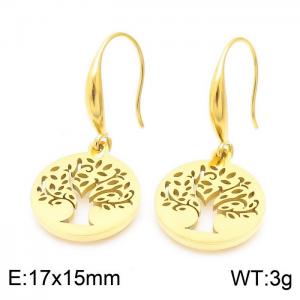 SS Gold-Plating Earring - KE103841-Z