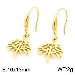 SS Gold-Plating Earring - KE103844-Z