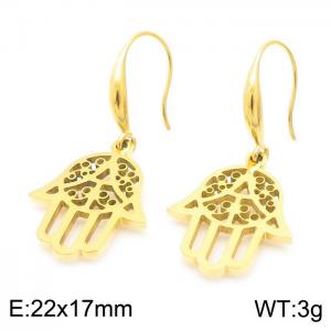 SS Gold-Plating Earring - KE103847-Z