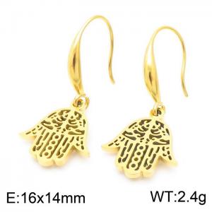 SS Gold-Plating Earring - KE103853-Z