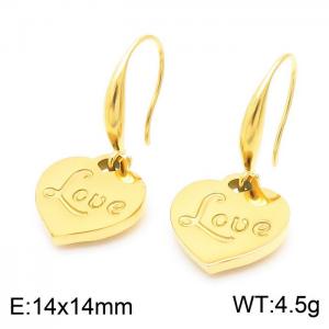 SS Gold-Plating Earring - KE103856-Z