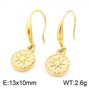 SS Gold-Plating Earring - KE103867-Z