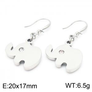 Stainless Steel Stone&Crystal Earring - KE103877-Z