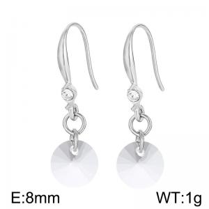 Stainless Steel Stone&Crystal Earring - KE103899-Z