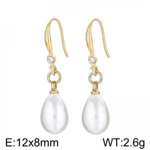 Stainless Steel Stone&Crystal Earring - KE103902-Z