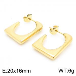 SS Gold-Plating Earring - KE103961-LM