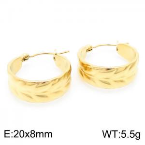 SS Gold-Plating Earring - KE103966-LM