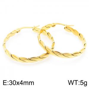 SS Gold-Plating Earring - KE104010-KFC