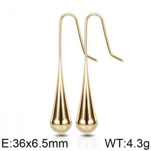 SS Gold-Plating Earring - KE104035-WGZJ