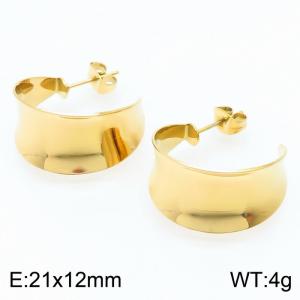 SS Gold-Plating Earring - KE104043-LM