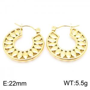 SS Gold-Plating Earring - KE104082-LM