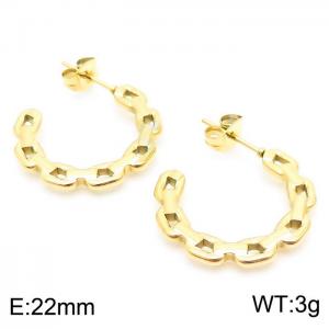 SS Gold-Plating Earring - KE104086-LM