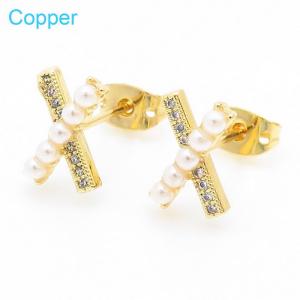 Copper Earring - KE104418-TJG