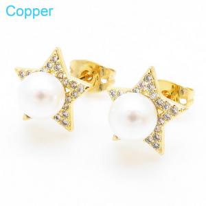 Copper Earring - KE104431-TJG