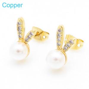 Copper Earring - KE104439-TJG