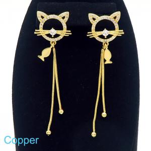 Copper Earring - KE104566-TJG