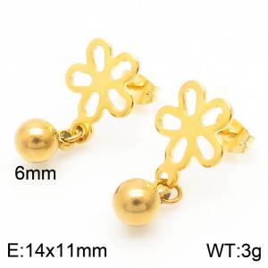 SS Gold-Plating Earring - KE104804-Z