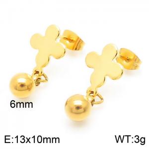 SS Gold-Plating Earring - KE104808-Z