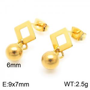 SS Gold-Plating Earring - KE104814-Z