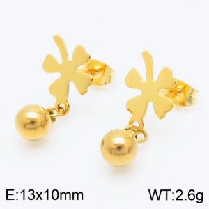 SS Gold-Plating Earring - KE104828-Z