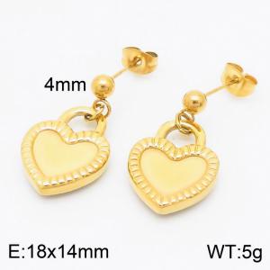 SS Gold-Plating Earring - KE104830-Z