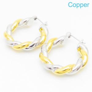Copper Earring - KE105096-JT