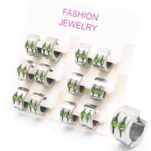 Stainless Steel Stone&Crystal Earring - KE105242-KYL