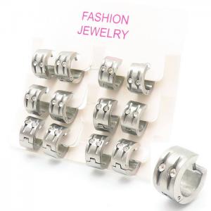 Stainless Steel Stone&Crystal Earring - KE105247-KYL