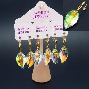 Stainless Steel Stone&Crystal Earring - KE105256-KYL