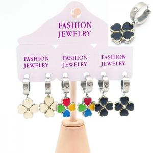 Stainless Steel Stone&Crystal Earring - KE105265-KYL