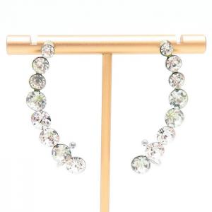 Stainless Steel Stone&Crystal Earring - KE105277-KYL