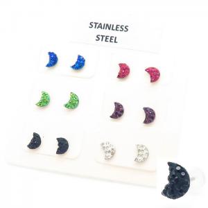 Stainless Steel Stone&Crystal Earring - KE105293-KYL