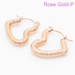 SS Rose Gold-Plating Earring - KE105373-LM