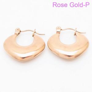 SS Rose Gold-Plating Earring - KE105383-LM