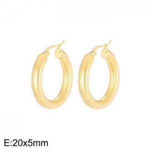 Stainless steel simple fashion ear ring - KE105498-LO
