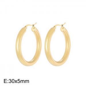 Stainless steel simple fashion ear ring - KE105499-LO