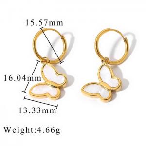 SS Gold-Plating Earring - KE105976-WGJD