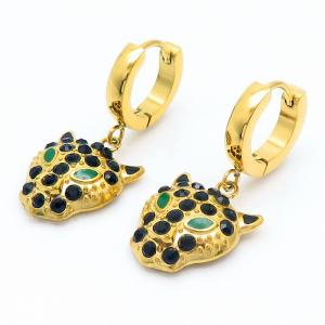 Stainless Steel Stone&Crystal Earring - KE106193-HM