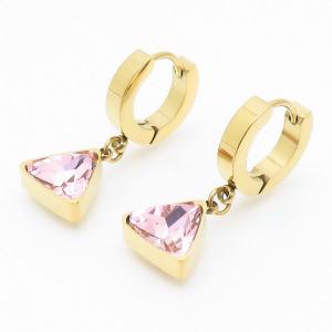 Stainless Steel Stone&Crystal Earring - KE109110-HM