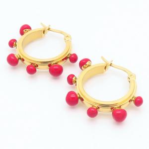 SS Gold-Plating Earring - KE109243-YX