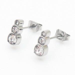 Stainless Steel Stone&Crystal Earring - KE109248-YX