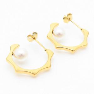 SS Gold-Plating Earring - KE109251-YX