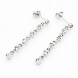 Stainless Steel Stone&Crystal Earring - KE109253-YX