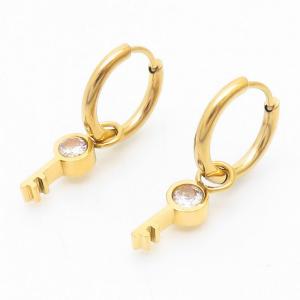 Stainless Steel Stone&Crystal Earring - KE109261-YX