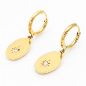 Stainless Steel Stone&Crystal Earring - KE109263-YX