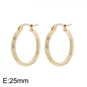 Stainless steel simple fashion ear ring - KE109417-LO